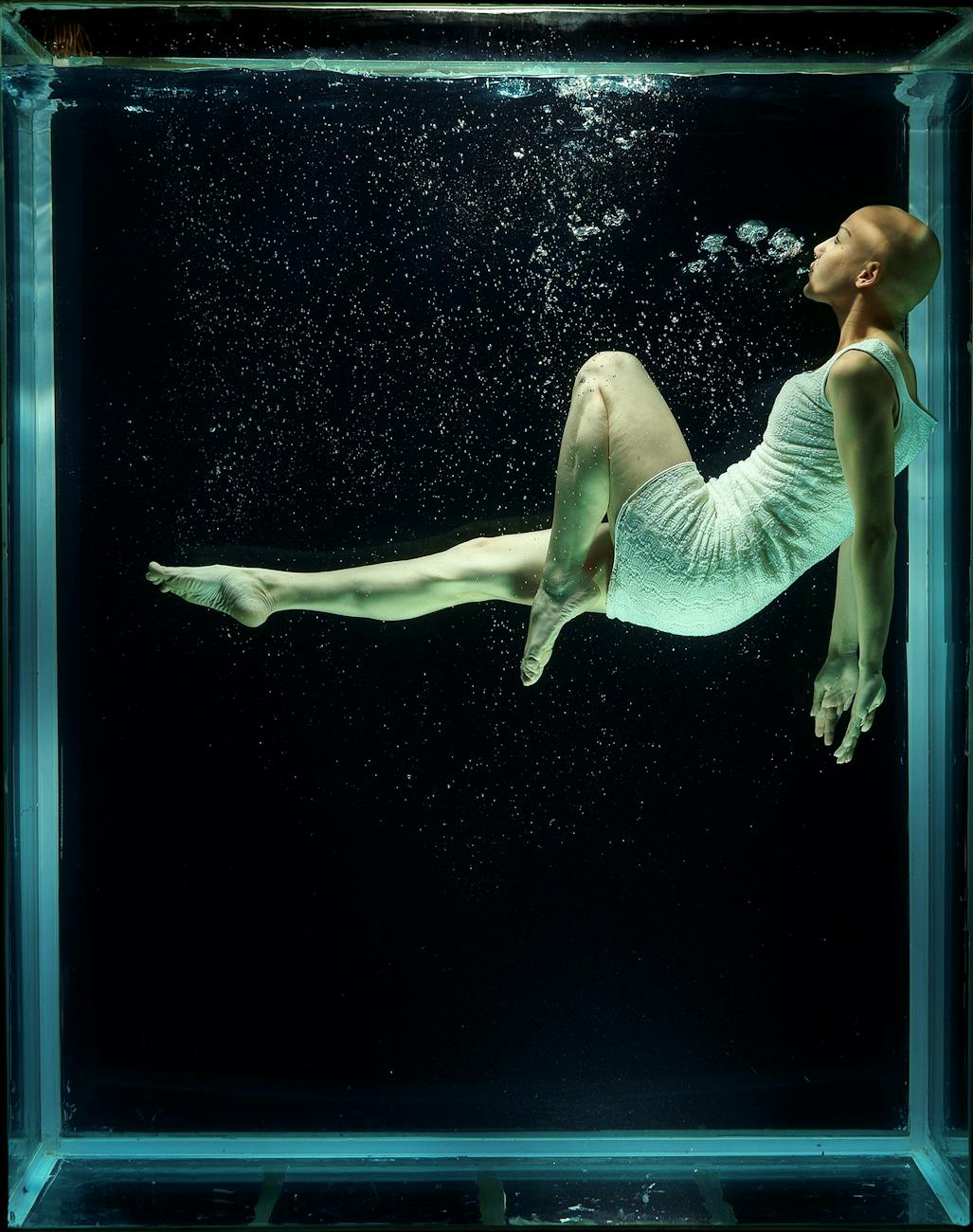 woman underwater